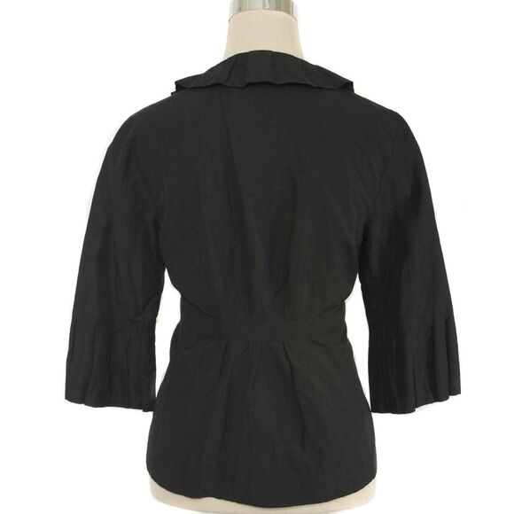 CABI #693 Cosette Shimmering Black Portrait Collar Blazer Size Women's 6 - Picture 3 of 4